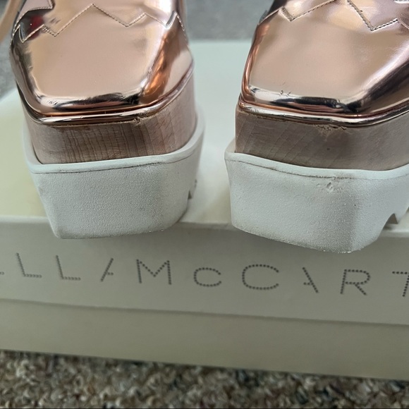 Stella McCartney Metallic Elyse Stars Derbys (Pink Rose Gold) - Picture 8 of 12